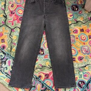 Classic Women's Straight Leg Charcoal Jeans